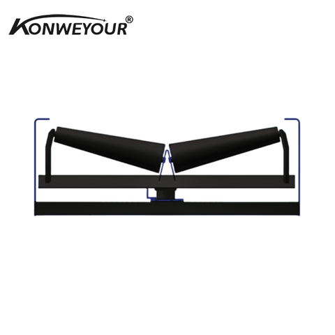 محاذاة المخروط المخروطية المطلي بالمطاط للناقل